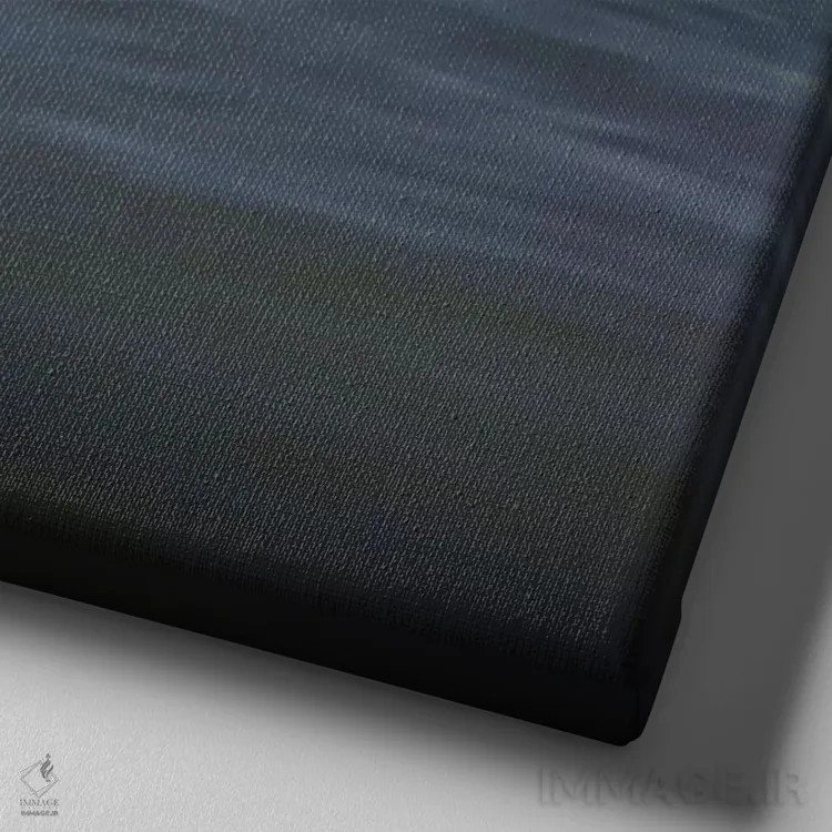 تابلو مینیمال چشم انداز خیالی ۸ اثر لنا وایسبک - نمای نزدیک بافت بوم