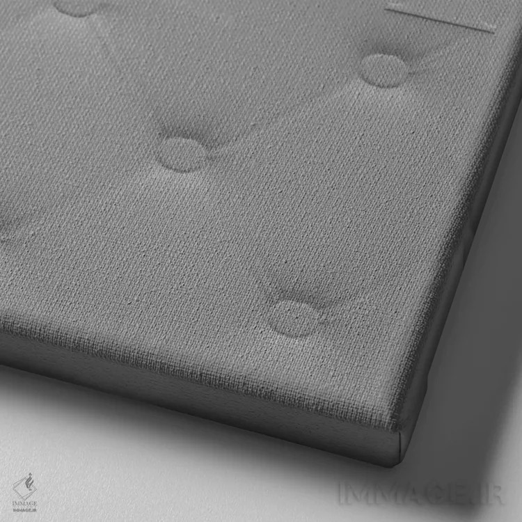 تابلو دکوراتیو پنل پرادا اثر فایو بای فایو کالکتیو - نمای نزدیک بافت بوم