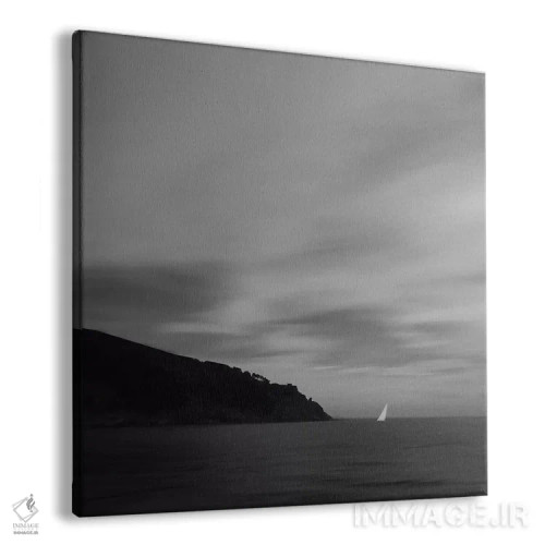 تابلو دکوراتیو Clouds And A Boat,دریا، ابرها و یک قایق اثر لنا وایسبک - نمای پرسپکتیو محصول