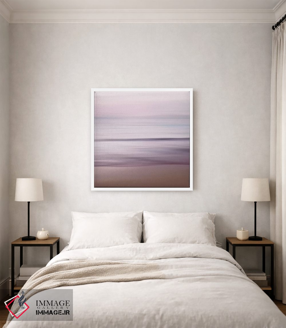 تابلو انتزاعی غروب پاستلی اثر لنا وایسبک - D3W