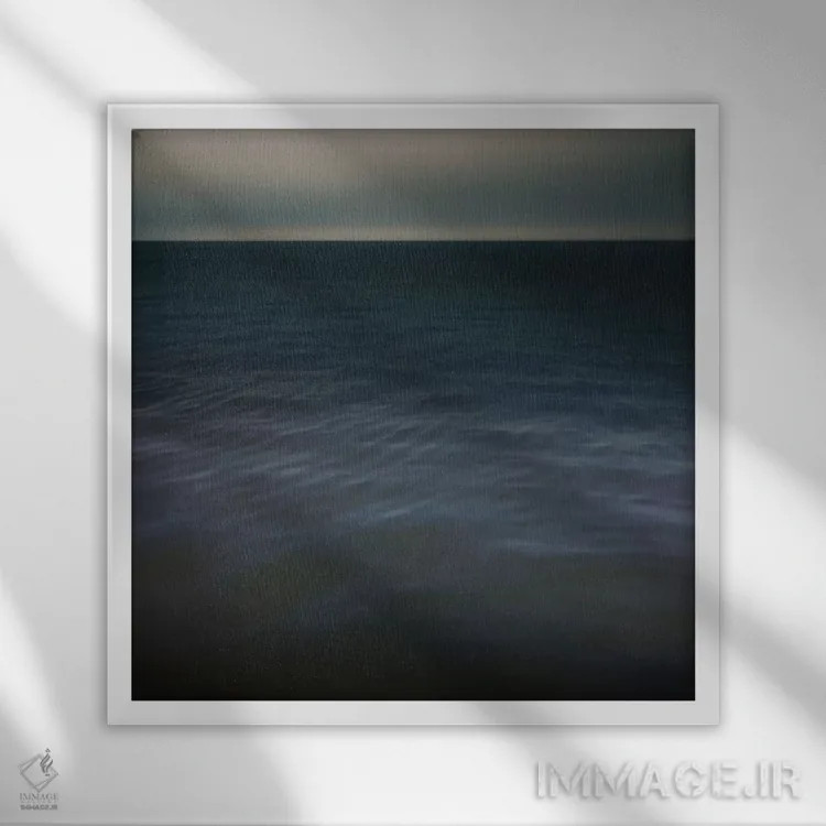 تابلو مینیمال چشم انداز خیالی ۸ اثر لنا وایسبک - نمای قابدار سفید