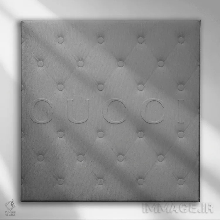 تابلو دکوراتیو پنل گوچی اثر فایو بای فایو کالکتیو - نمای روبهرو روی دیوار