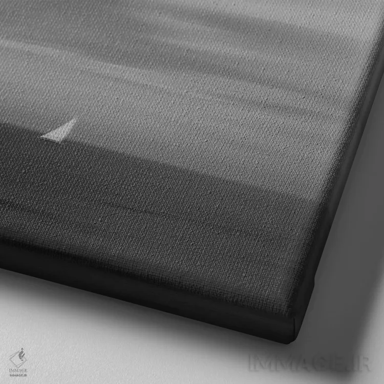 تابلو دکوراتیو Clouds And A Boat,دریا، ابرها و یک قایق اثر لنا وایسبک - نمای نزدیک بافت بوم