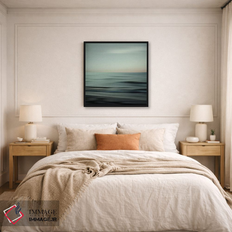 تابلو انتزاعی موج های آرامش اثر لنا وایسبک - D6B