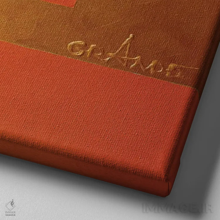 تابلو دکوراتیو عشق بخش چهارم اثر آلا گرانده - نمای نزدیک بافت بوم