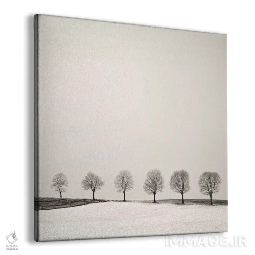 تابلو دکوراتیو خط درختان اثر لنا وایسبک - نمای پرسپکتیو محصول