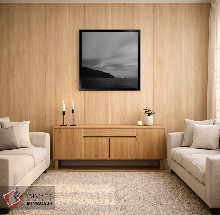 تابلو دکوراتیو Clouds And A Boat,دریا، ابرها و یک قایق اثر لنا وایسبک - D3B