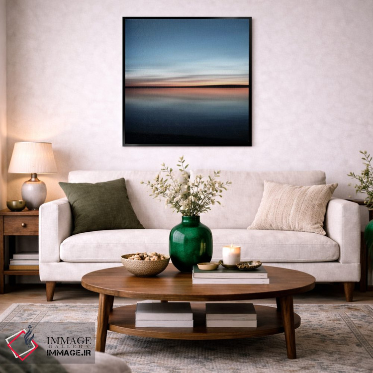 تابلو دکوراتیو آنجا که دریا با آسمان تلاقی می کند اثر لنا وایسبک - D2B