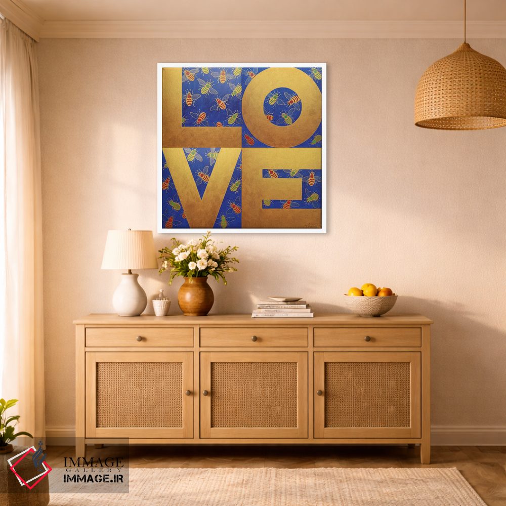 تابلو دکوراتیو عشق زنبورها اثر آلا گرانده - D1W