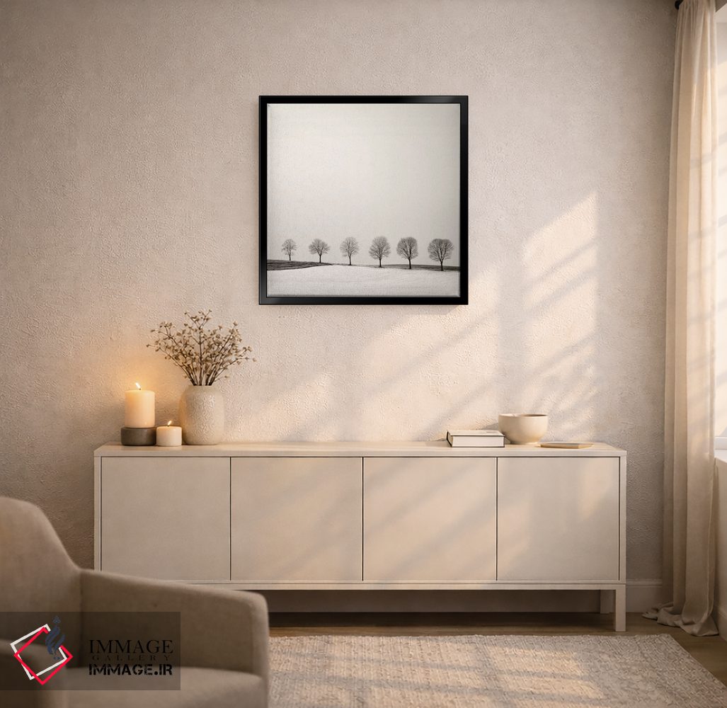 تابلو دکوراتیو خط درختان اثر لنا وایسبک - D5B