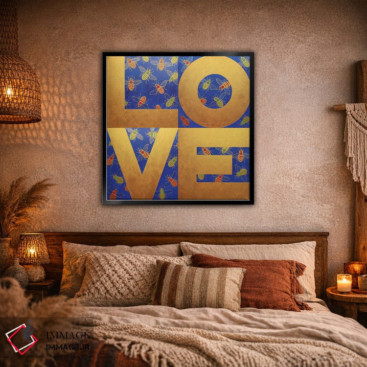 تابلو دکوراتیو عشق زنبورها اثر آلا گرانده - D2B