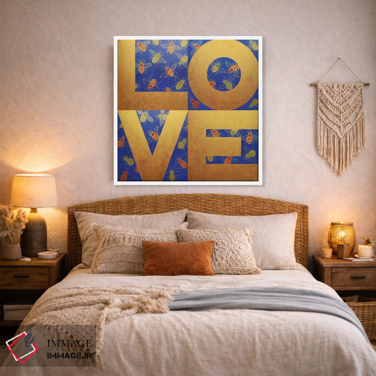 تابلو دکوراتیو عشق زنبورها اثر آلا گرانده - D3W