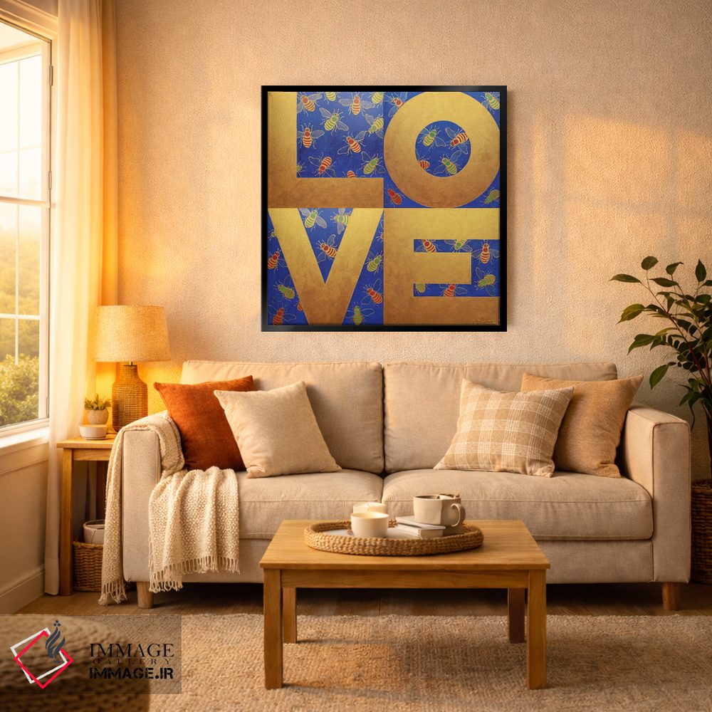 تابلو دکوراتیو عشق زنبورها اثر آلا گرانده - D5B