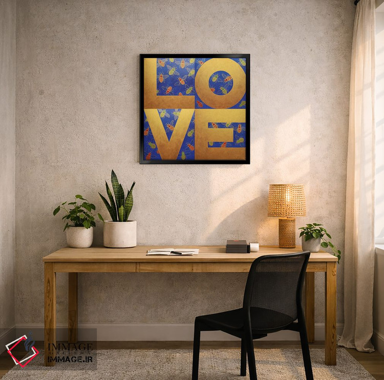 تابلو دکوراتیو عشق زنبورها اثر آلا گرانده - D6B