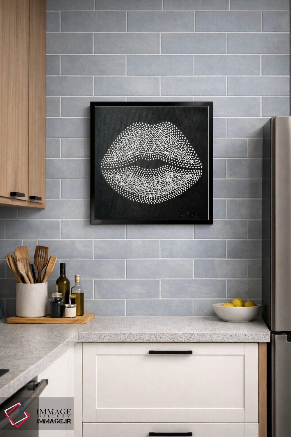 تابلو دکوراتیو بوسه ستارگان اثر آلا گرانده - D6B