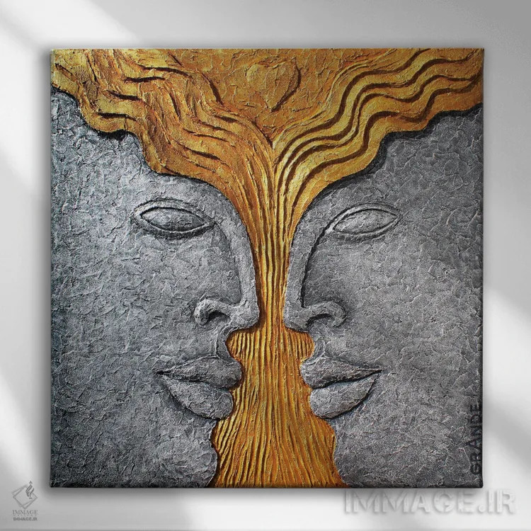 تابلو دکوراتیو درخت عشق اثر آلا گرانده - نمای روبهرو روی دیوار