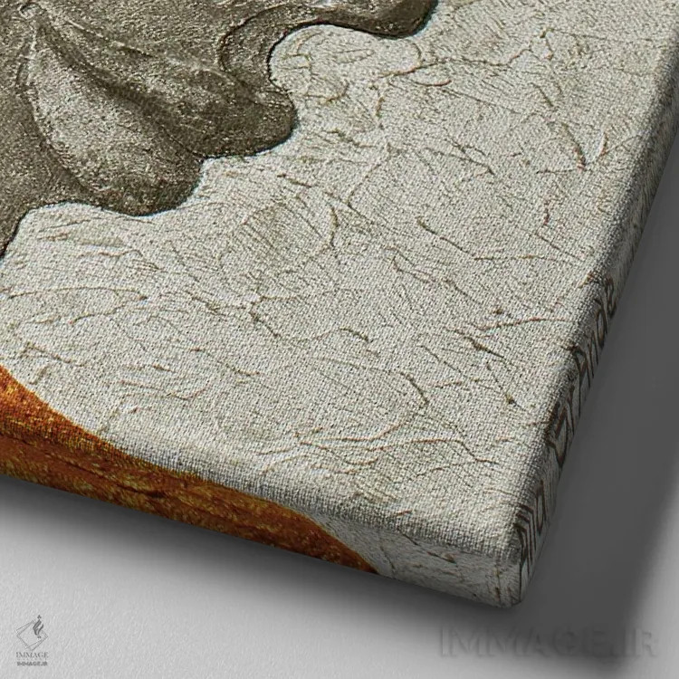 تابلو دکوراتیو درخت صلح اثر آلا گرانده - نمای نزدیک بافت بوم