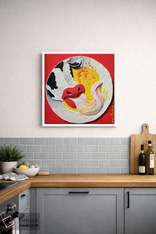 تابلو دکوراتیو زبان گوساله با سس تند اثر آلا گرانده - D3W