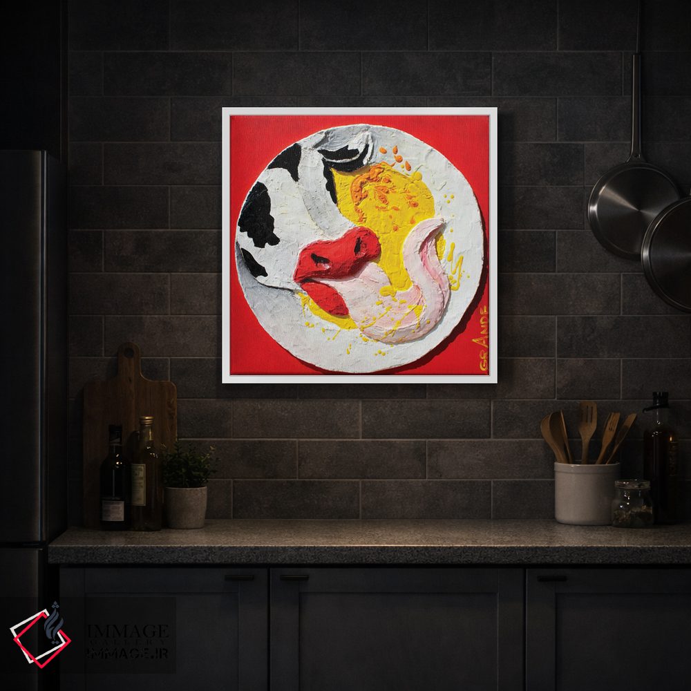 تابلو دکوراتیو زبان گوساله با سس تند اثر آلا گرانده - D2W