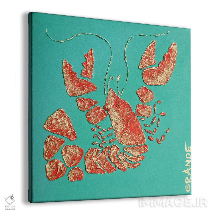 تابلو دکوراتیو خرچنگ قرمز ۳ اثر آلا گرانده - نمای پرسپکتیو محصول