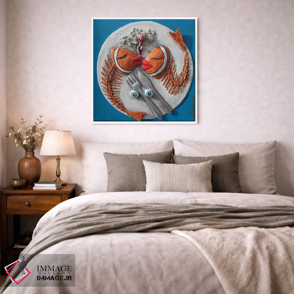 تابلو دکوراتیو ماهی با زیتون اثر آلا گرانده - D1W