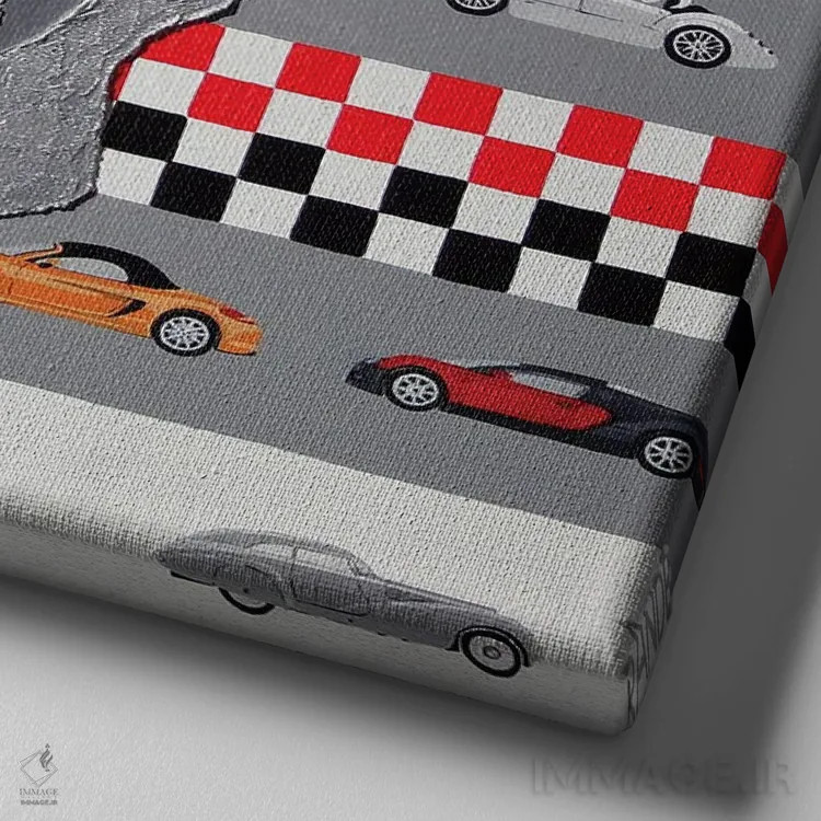 تابلو دکوراتیو الان بران اثر آلا گرانده - نمای نزدیک بافت بوم