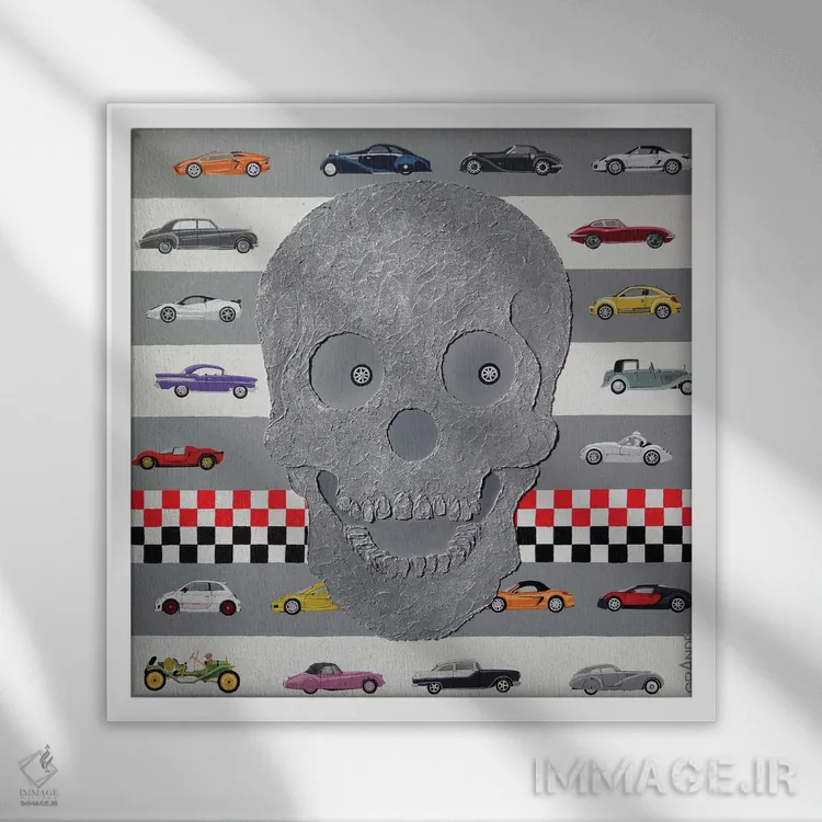 تابلو دکوراتیو الان بران اثر آلا گرانده - نمای قابدار سفید