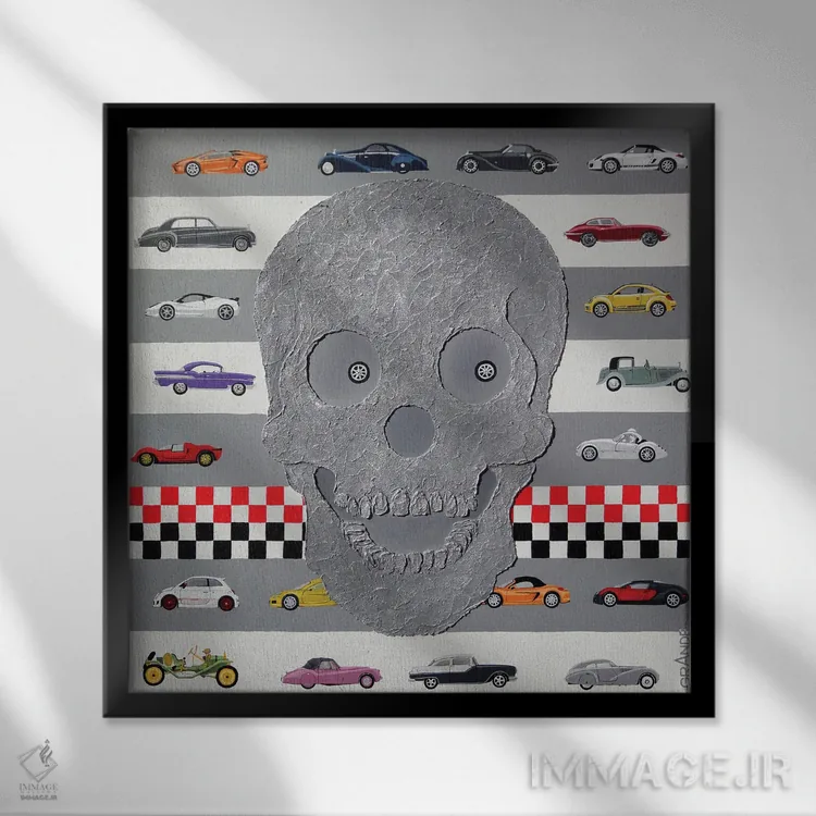 تابلو دکوراتیو الان بران اثر آلا گرانده - نمای قابدار مشکی