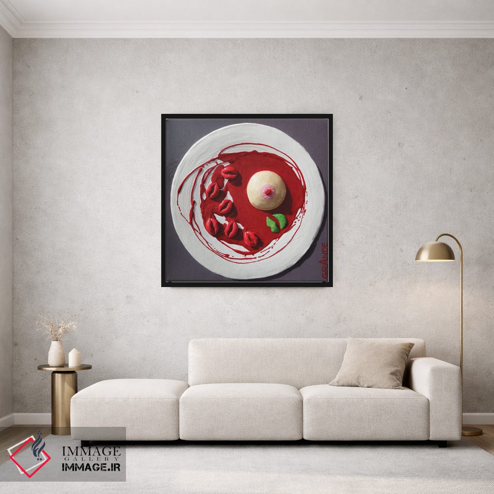 تابلو دکوراتیو پننا کوتا با سس تمشک اثر آلا گرانده - D1B