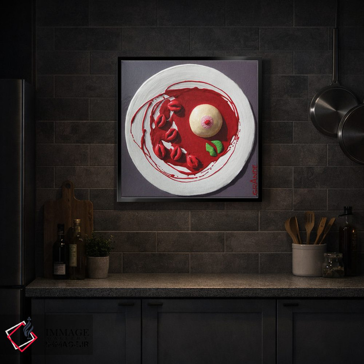 تابلو دکوراتیو پننا کوتا با سس تمشک اثر آلا گرانده - D4B