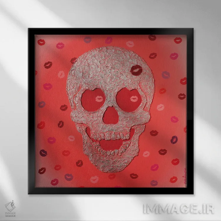 تابلو دکوراتیو الان ببوس اثر آلا گرانده - نمای قابدار مشکی