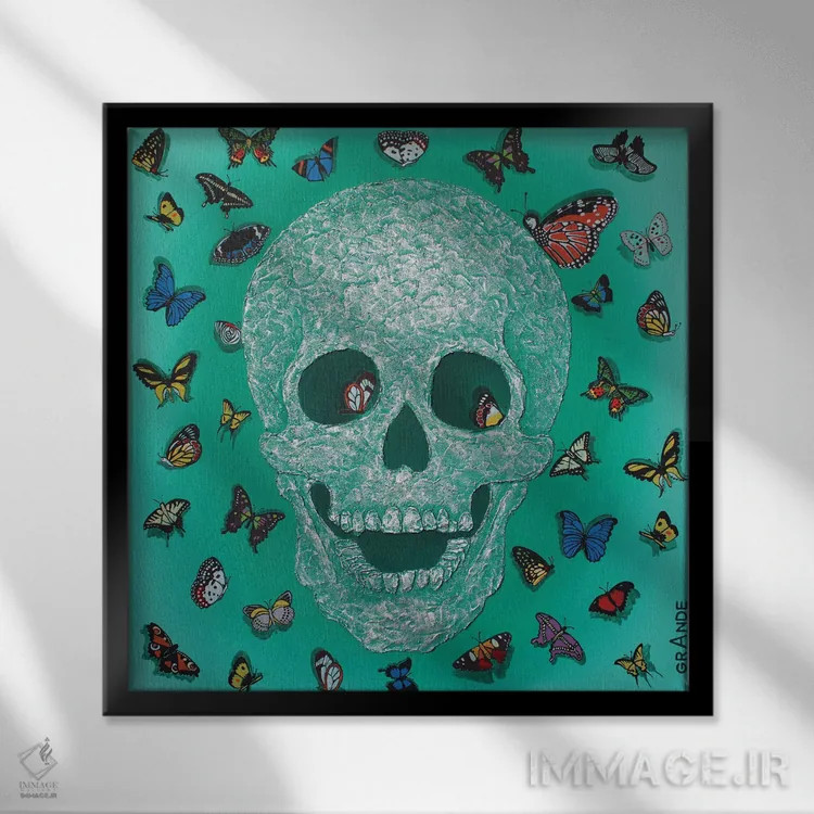 تابلو دکوراتیو اکنون زندگی کن اثر آلا گرانده - نمای قابدار مشکی