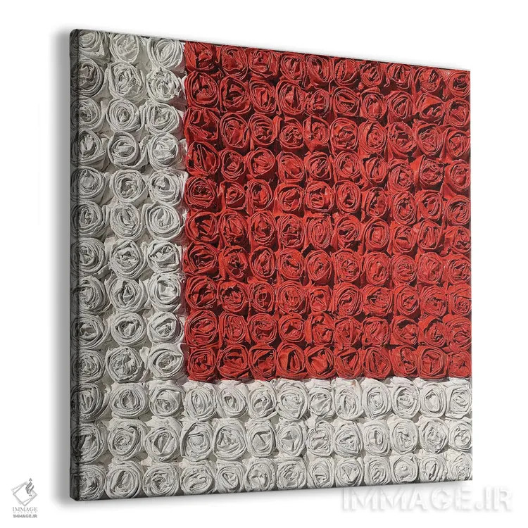 تابلو دکوراتیو رز عاشقانه ۱ اثر آلا گرانده - نمای پرسپکتیو محصول