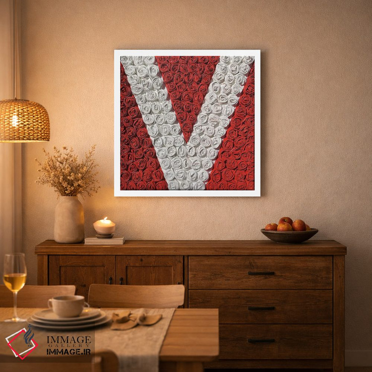 تابلو دکوراتیو رز عاشقانه ۳ اثر آلا گرانده - D4W