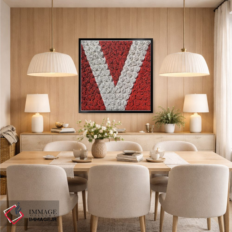 تابلو دکوراتیو رز عاشقانه ۳ اثر آلا گرانده - D5B