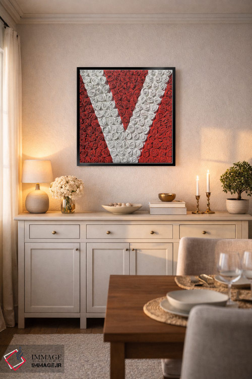 تابلو دکوراتیو رز عاشقانه ۳ اثر آلا گرانده - D6B