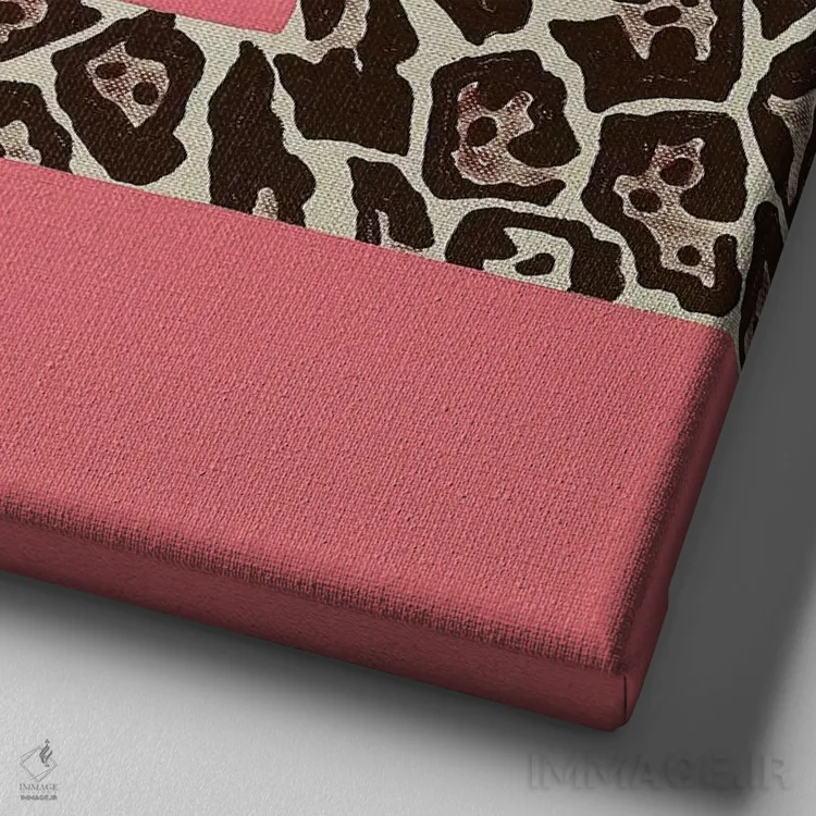 تابلو دکوراتیو حیوانات عاشقانه ۴ اثر آلا گرانده - نمای نزدیک بافت بوم