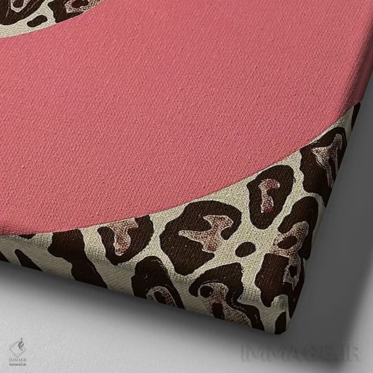 تابلو دکوراتیو حیوانات عاشقانه ۲ اثر آلا گرانده - نمای نزدیک بافت بوم