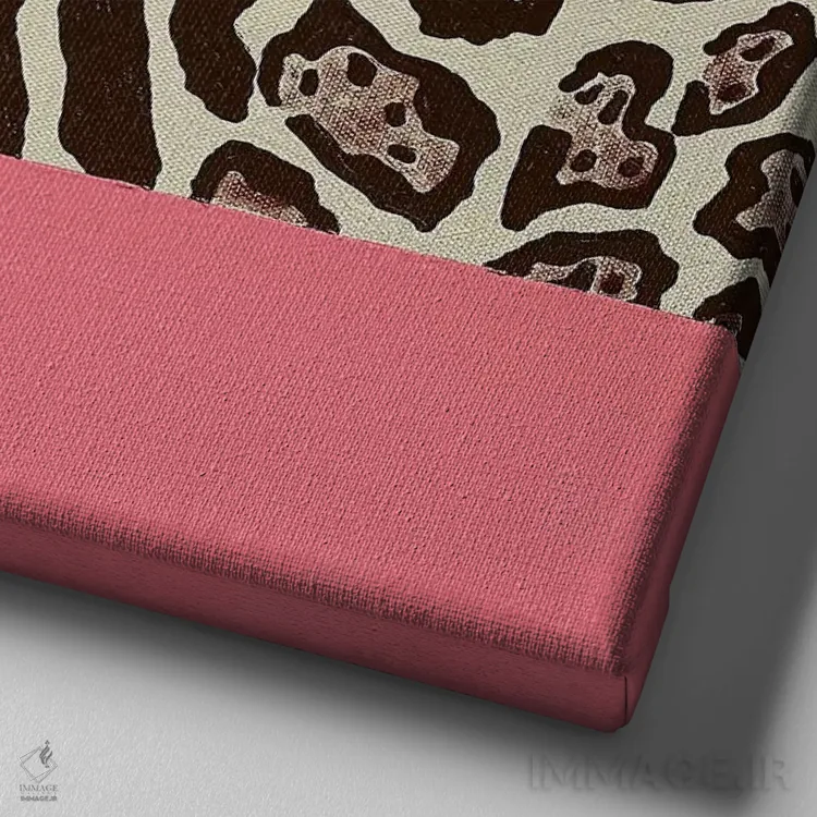 تابلو دکوراتیو حیوانات عاشقانه ۱ اثر آلا گرانده - نمای نزدیک بافت بوم