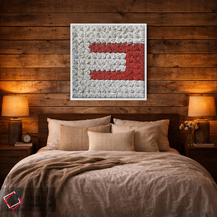 تابلو دکوراتیو رز عاشقانه ۴ اثر آلا گرانده - D2W