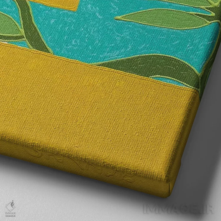 تابلو دکوراتیو گل های عاشقانه ۴ اثر آلا گرانده - نمای نزدیک بافت بوم