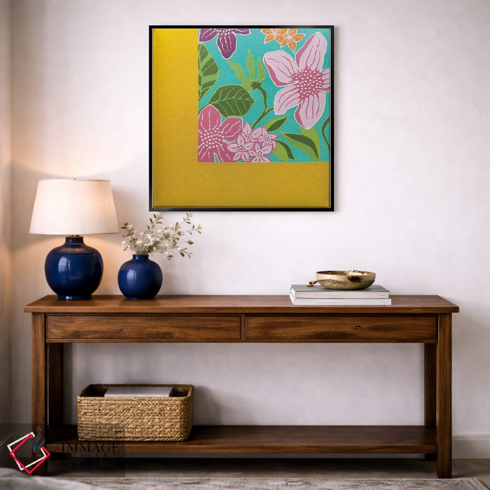 تابلو دکوراتیو گل های عاشقانه ۱ اثر آلا گرانده - D5B