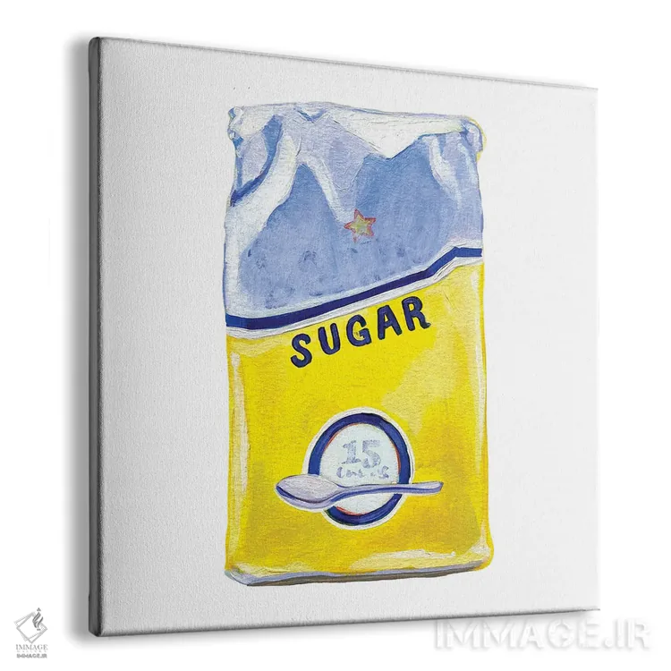 تابلو دکوراتیو کیسه شکر اثر لورل گرینفیلد - نمای پرسپکتیو محصول