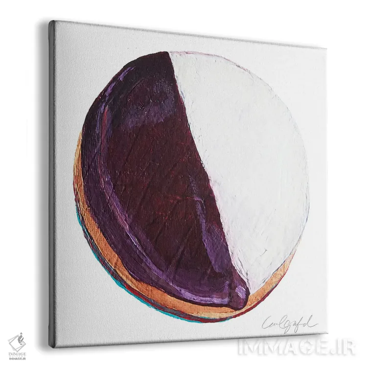 تابلو دکوراتیو بیسکویت سیاه و سفید اثر لورل گرینفیلد - نمای پرسپکتیو محصول