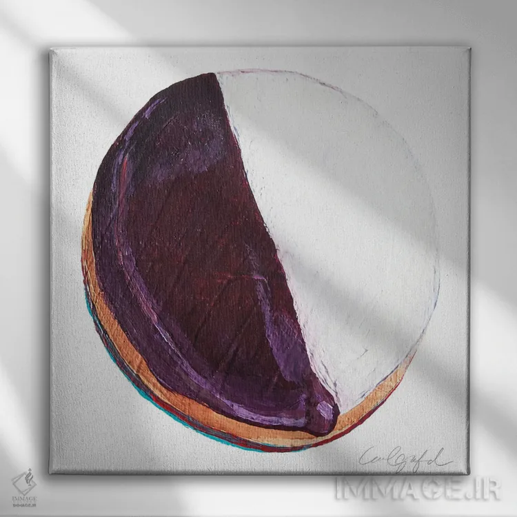 تابلو دکوراتیو بیسکویت سیاه و سفید اثر لورل گرینفیلد - نمای روبهرو روی دیوار