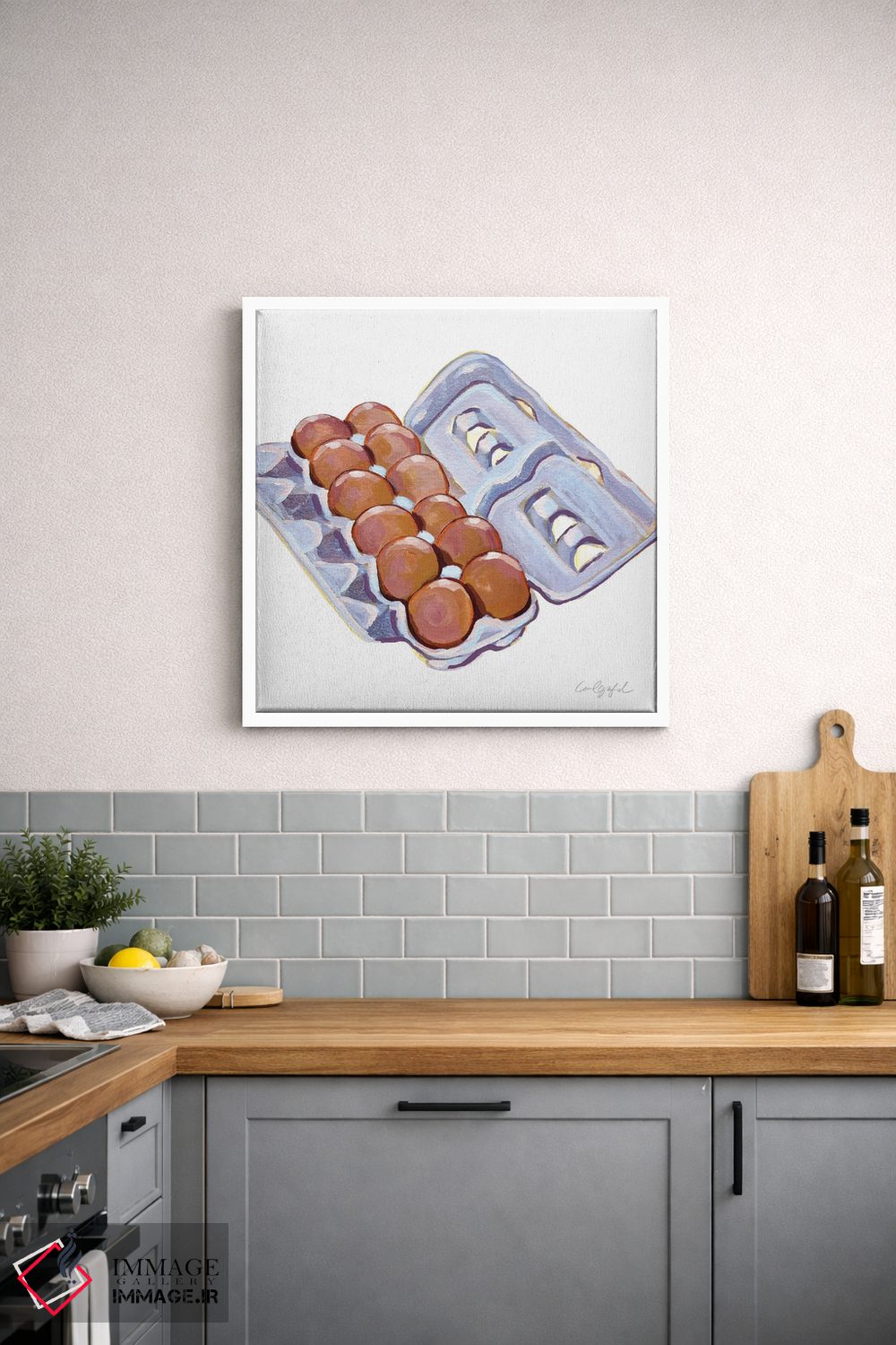 تابلو دکوراتیو دوجین تخم مرغ اثر لورل گرینفیلد - D2W