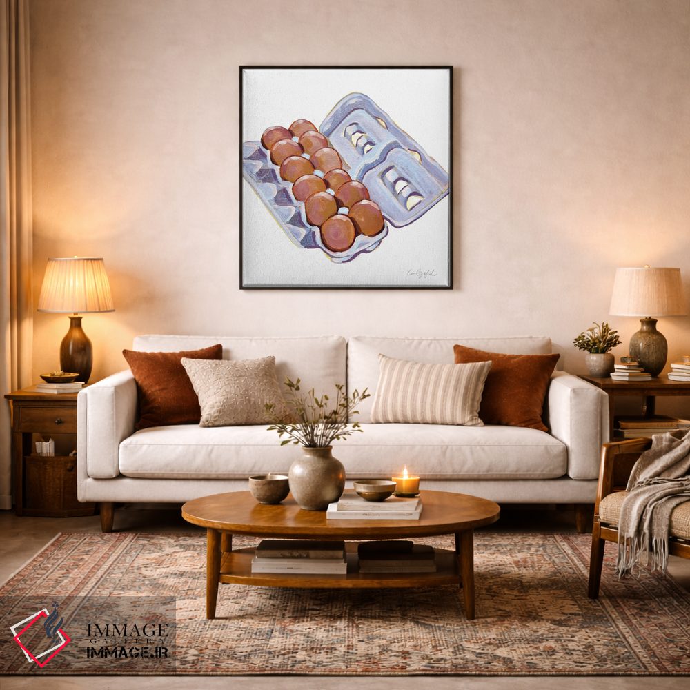 تابلو دکوراتیو دوجین تخم مرغ اثر لورل گرینفیلد - D3B