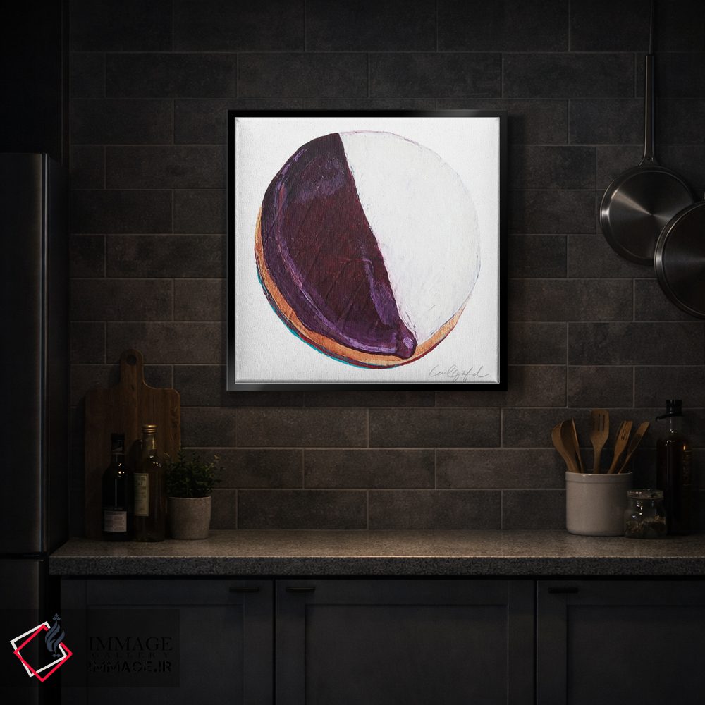 تابلو دکوراتیو بیسکویت سیاه و سفید اثر لورل گرینفیلد - D5B