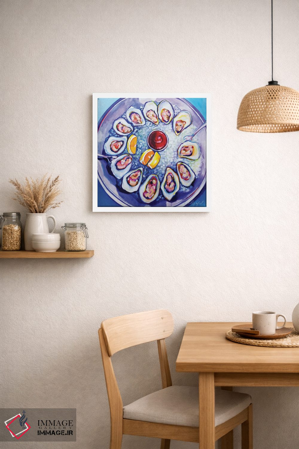 تابلو دکوراتیو یک دوجین صدف خوراکی اثر لورل گرینفیلد - D1W