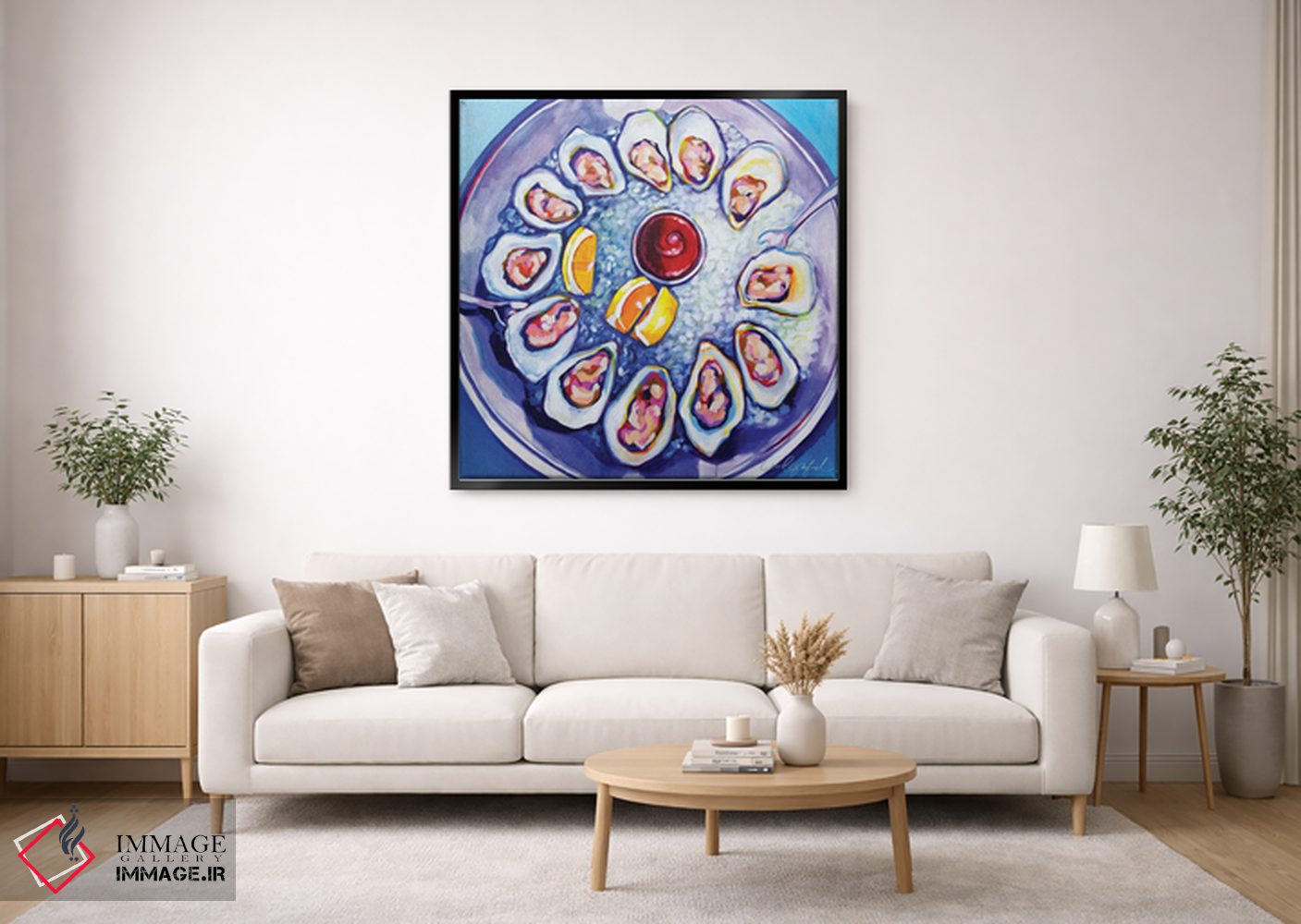 تابلو دکوراتیو یک دوجین صدف خوراکی اثر لورل گرینفیلد - D2B